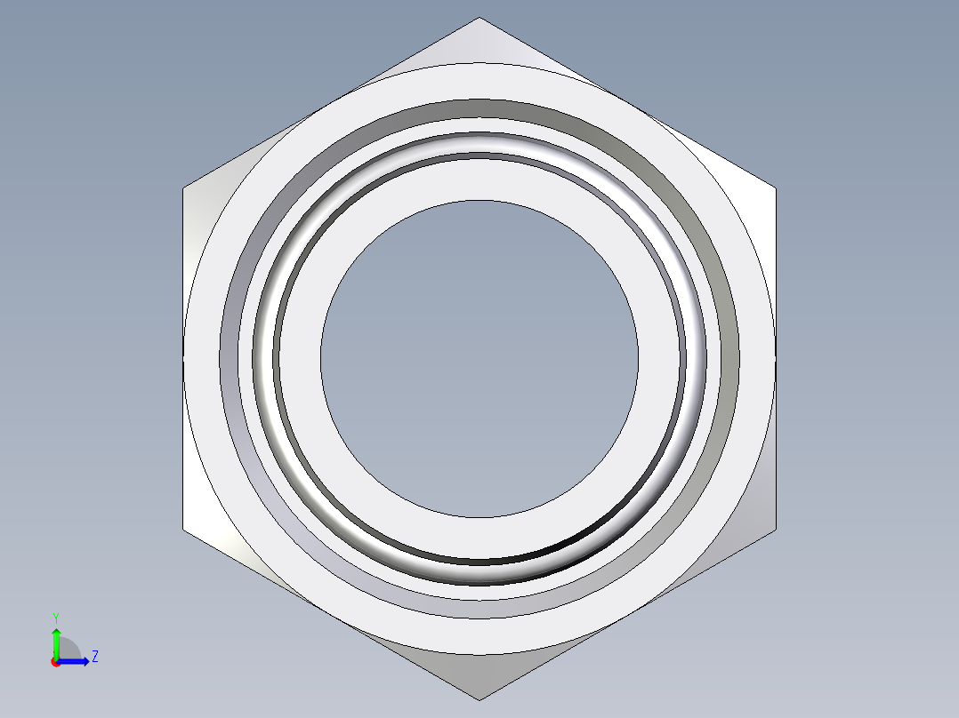 卡套式工业通用硬管接头EO_Distance_piece_adapter_DA28LOMDCF左视图