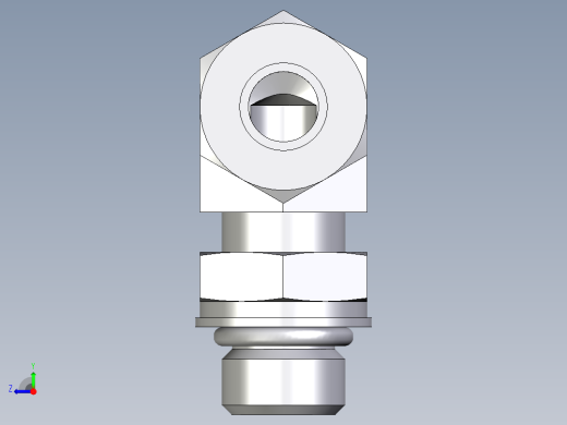 卡套式工业通用硬管接头EO_Adjustable_Locknut_elbow_WEE10LMORCF右视缩略图