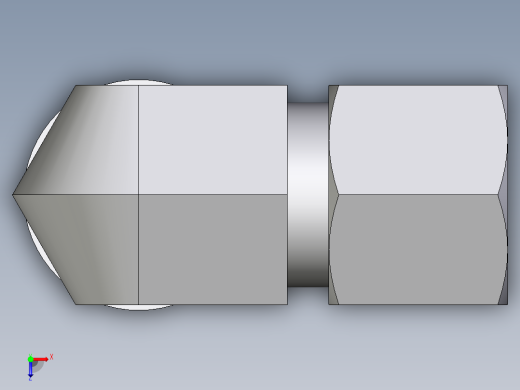 卡套式工业通用硬管接头EO_Adjustable_Locknut_elbow_WEE10LMORCF俯视缩略图