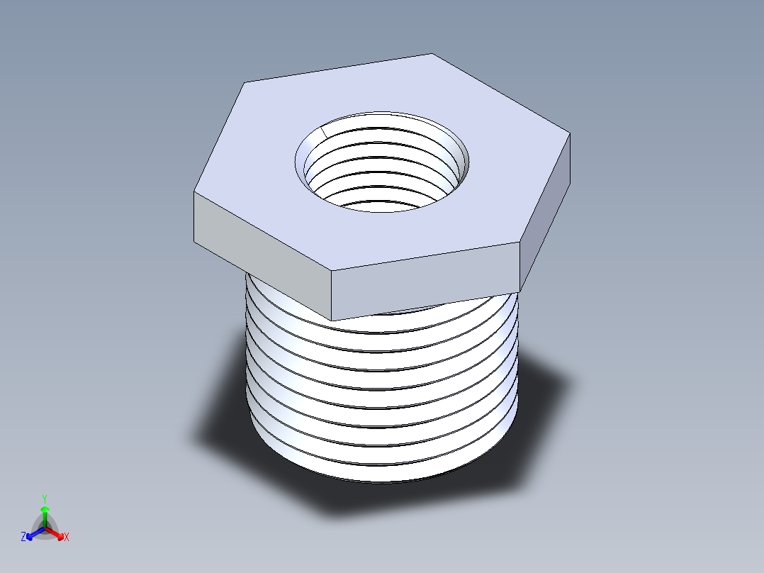 聚氯乙烯配件18-Sch80_ReducerBushing_MPTxFPT_839-072_0.5in x 0.25in主视图