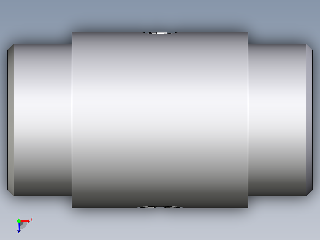 卡套式工业通用硬管接头EO_Weld_bulkhead_fitting_ESV38S71X俯视图