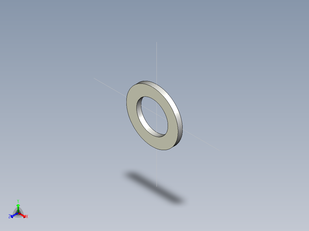 彈簧用華司SSWAA-3D多系列多零件图纸模型主视图