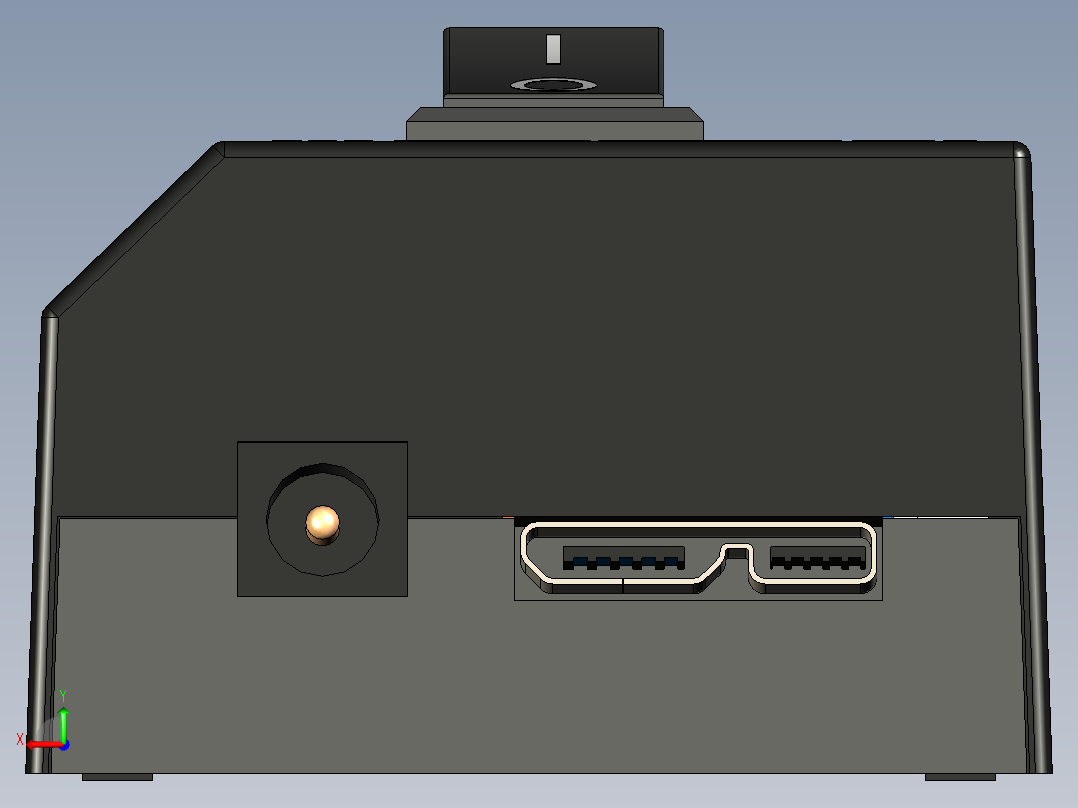 7端口usb3.0高速集线器后视图