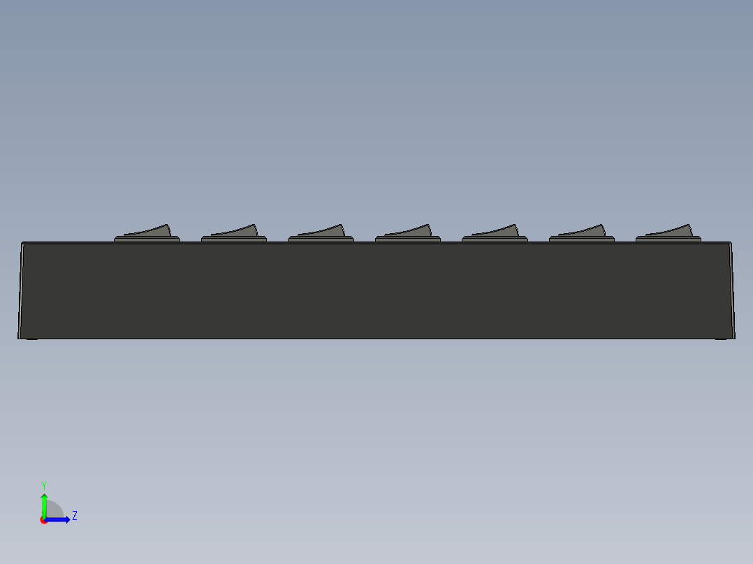 7端口usb3.0高速集线器左视图
