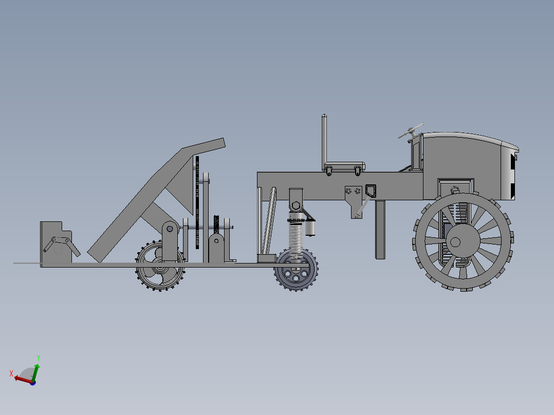 插秧机构后视图