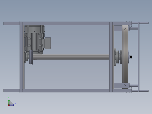 磨盘机左视缩略图