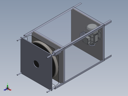 磨盘机正等轴测缩略图