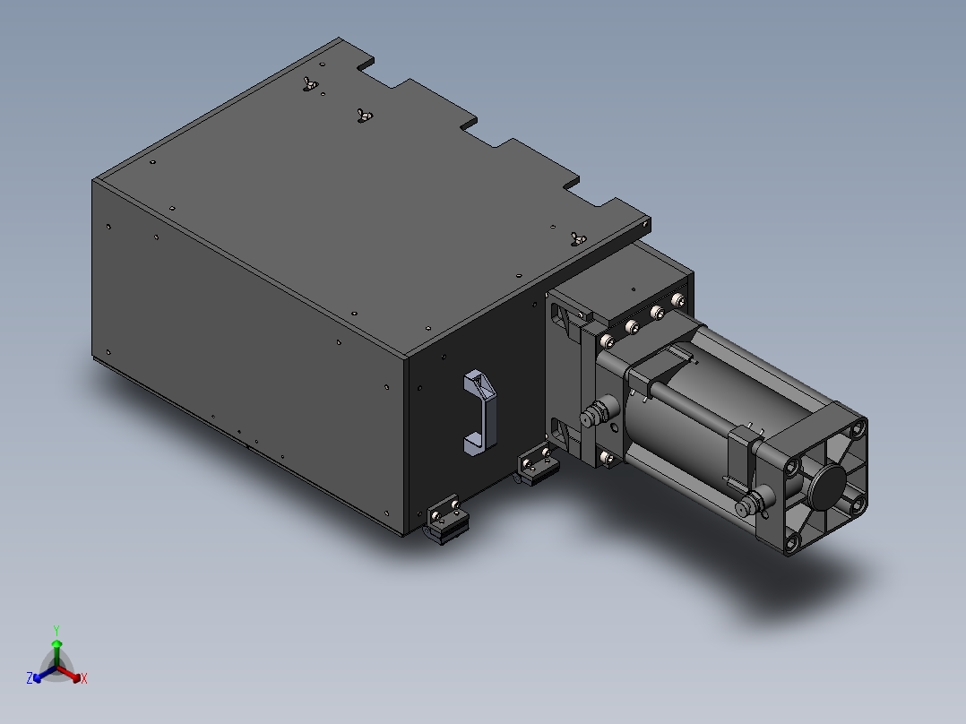 Vertical–组立Push-nut与GEAR_WORM二合一治具-F正等轴测图