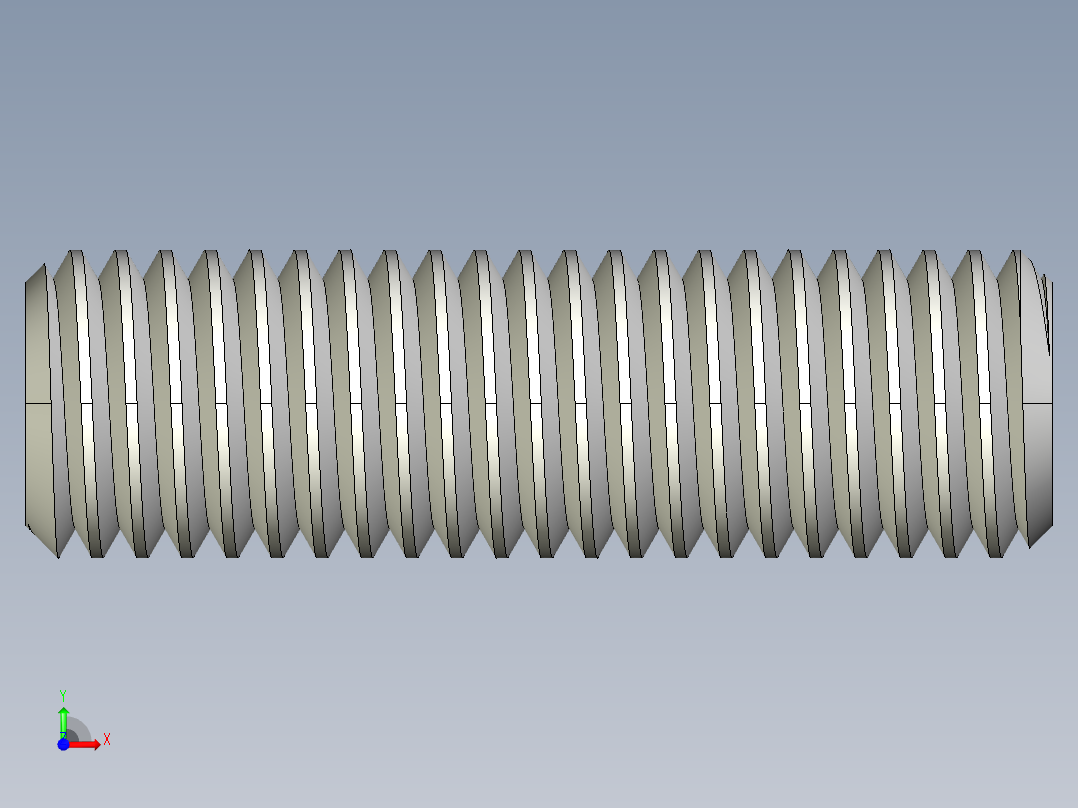 DIN 913-ISO 4026 固定螺钉-M12 L=40.STEP前视图