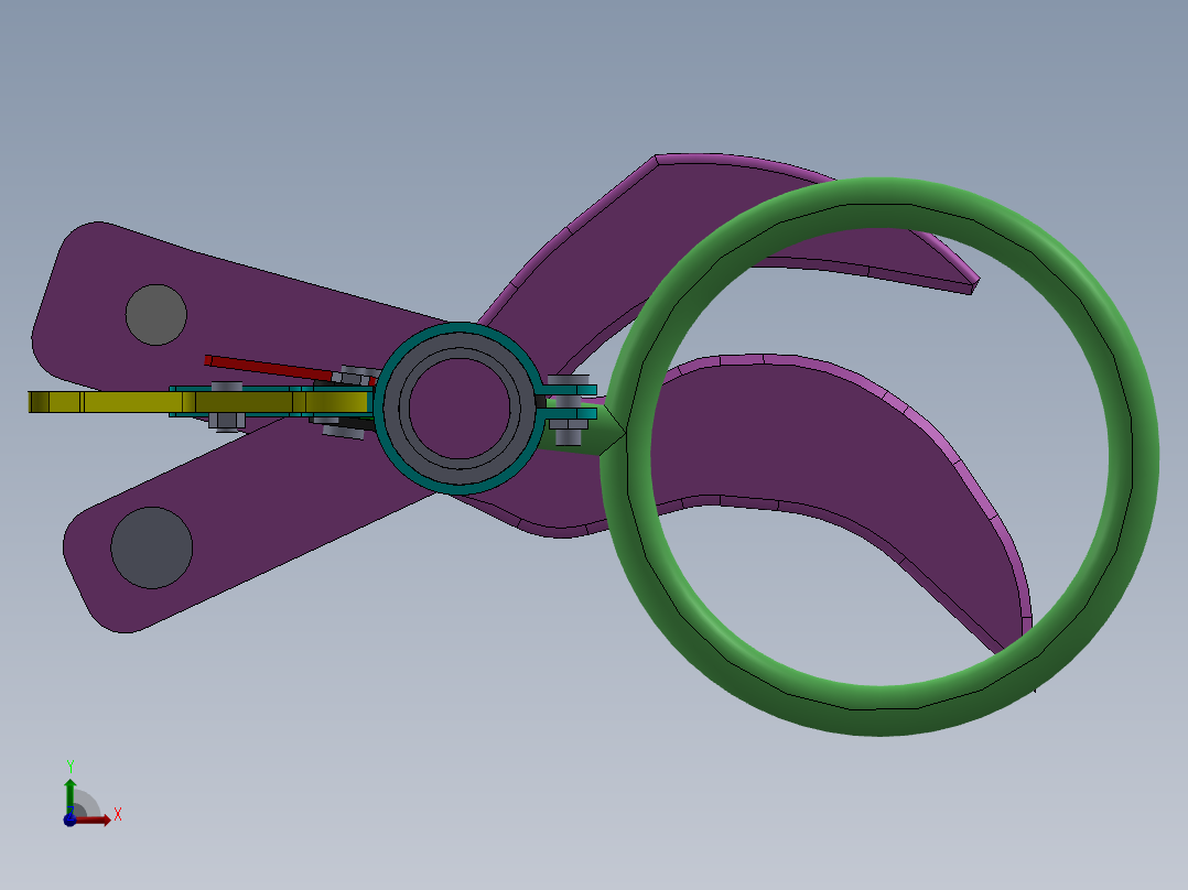 手持式水果采摘装置SW三维前视图