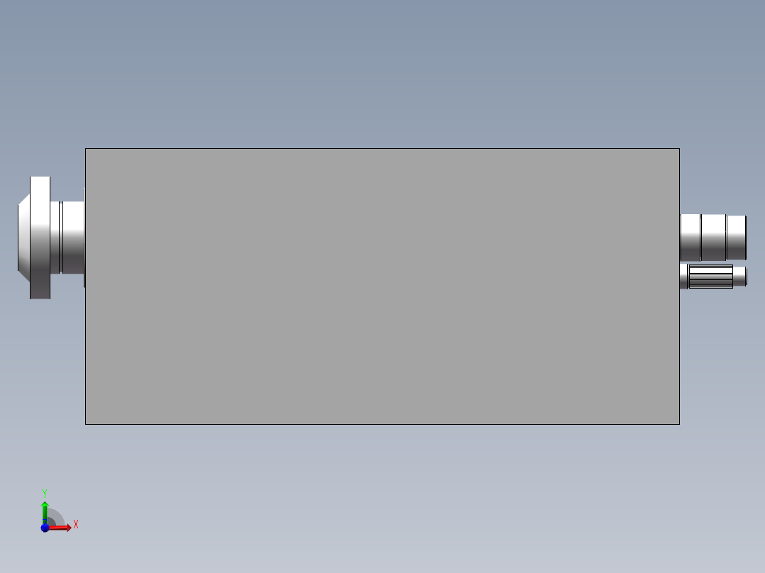 CA6140车床主轴箱模型图设计三维+二维+说明书前视图