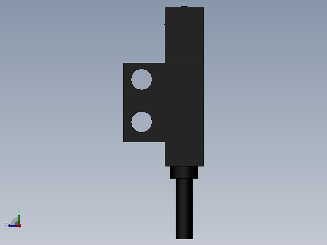 欧姆龙6系槽型光电（常用）导线引出型2M-EE-SX677-WR右视图