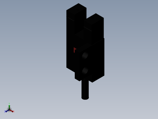 欧姆龙6系槽型光电（常用）导线引出型2M-EE-SX677-WR正等轴测缩略图