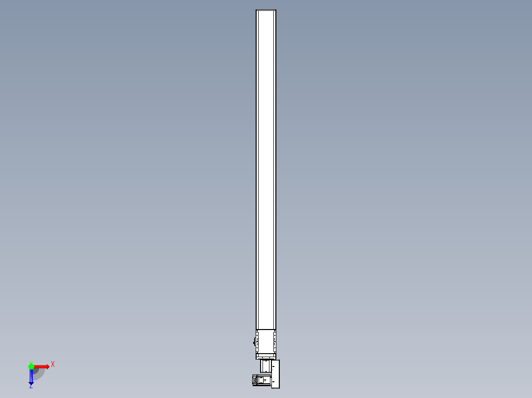 同步带全封闭直线模组TPA-HCB-105D-90-L1600-MR-C-P20-N3俯视图