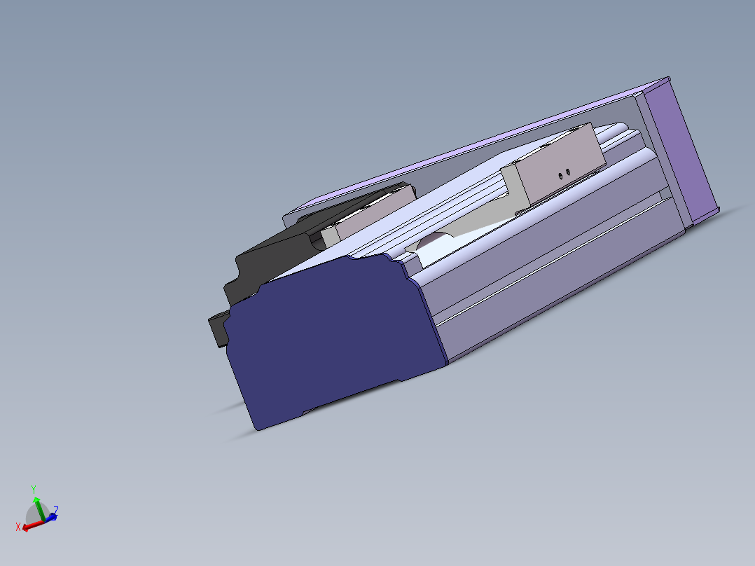 电动滑台模组SDM左折模型