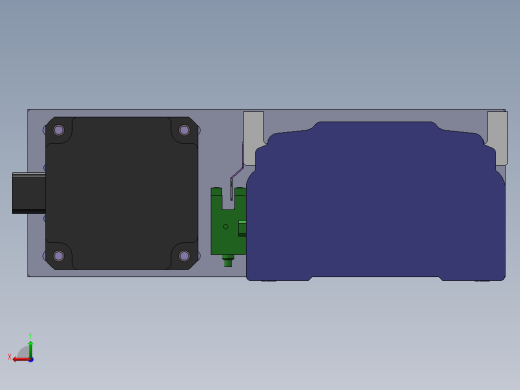 电动滑台模组SDM左折模型后视缩略图