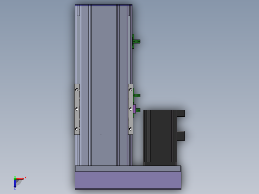 电动滑台模组SDM左折模型俯视缩略图