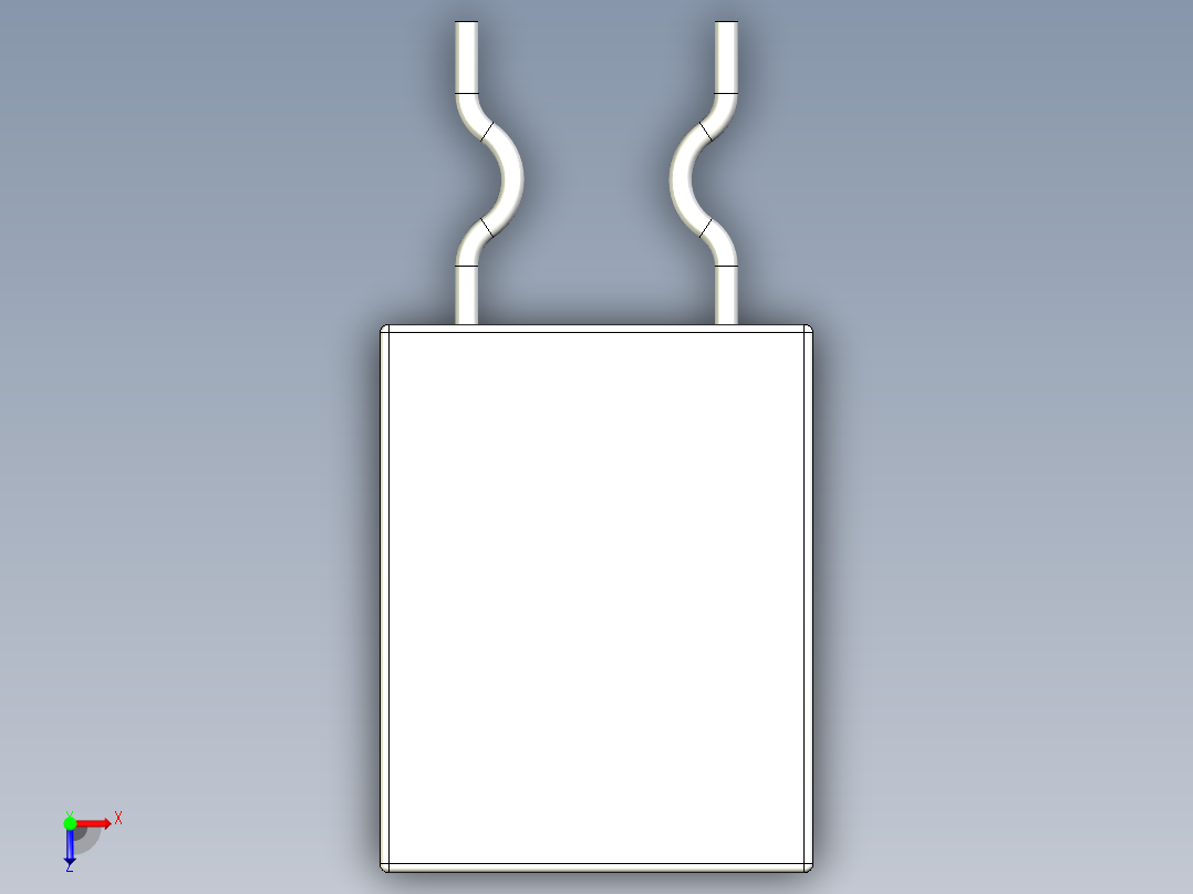 无源元件封装-BPR58CF俯视图