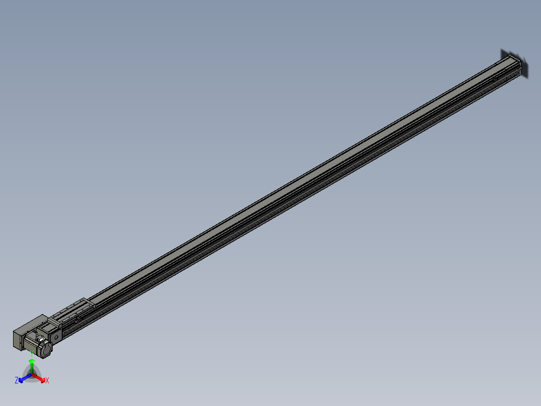 欧规系列-LB8-L75-S2800-BR-ZP75-C3正等轴测图