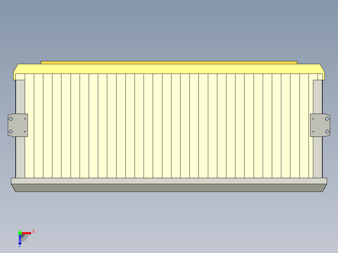 木板包装箱木箱2俯视图