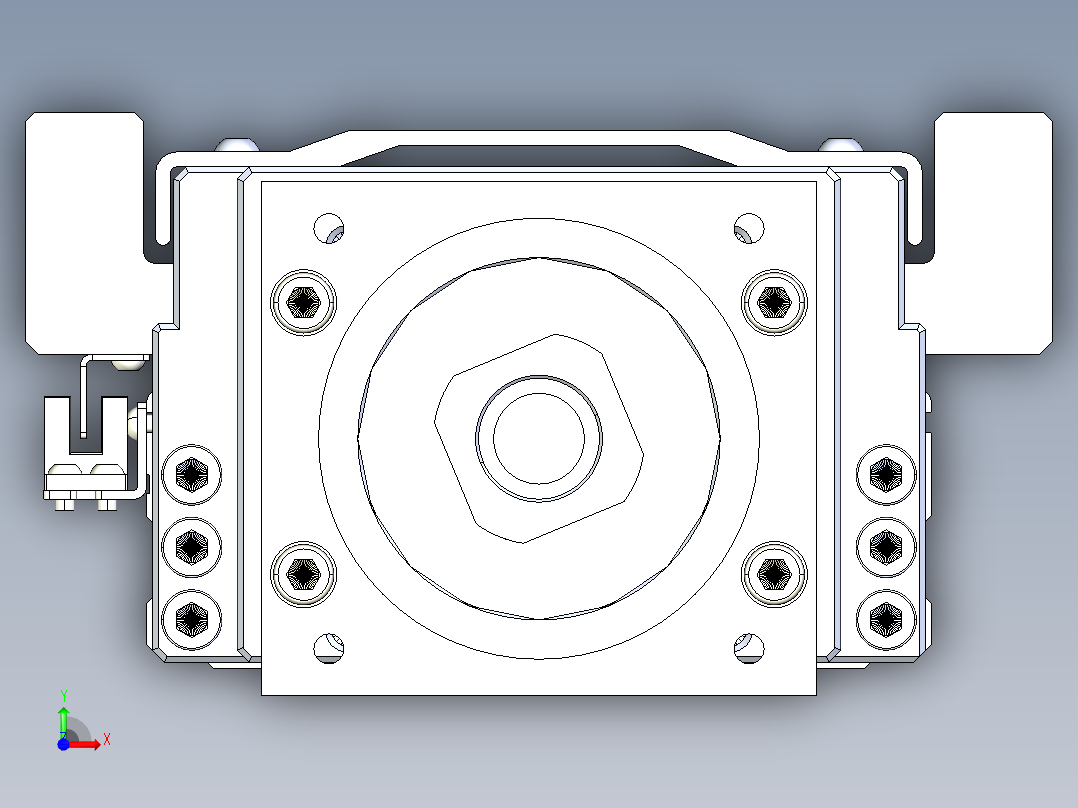 TPA-KNR-130E-2525C-L1500A1-M-BJ86-N3线性模块铝制底座前视图