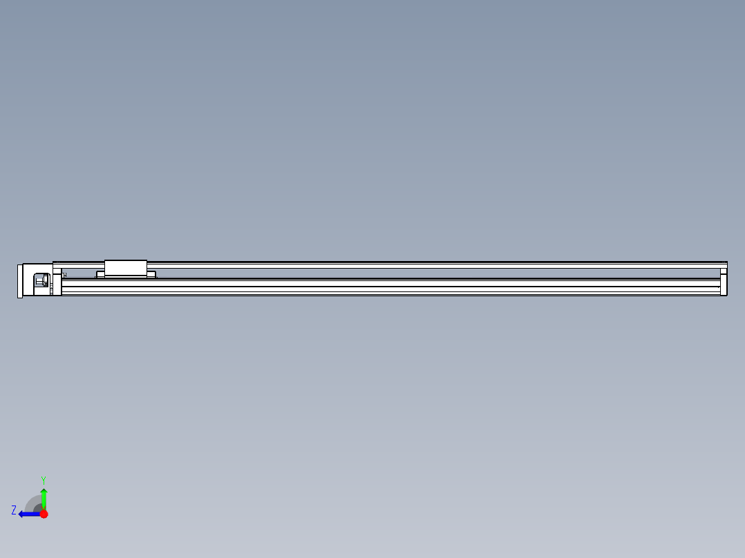 TPA-KNR-130E-2525C-L1500A1-M-BJ86-N3线性模块铝制底座右视图