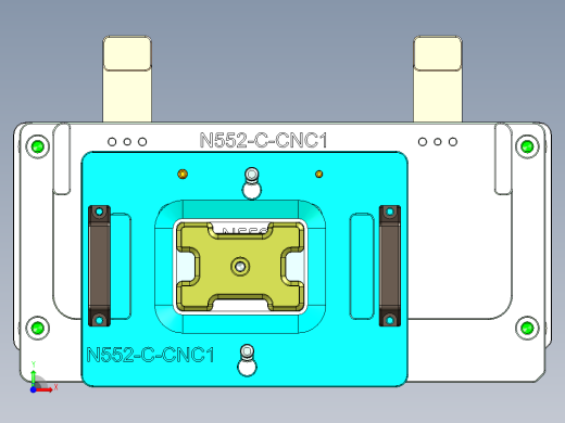 N552-C笔记本CNC工装夹具三维模型-CNC1-0420前视缩略图