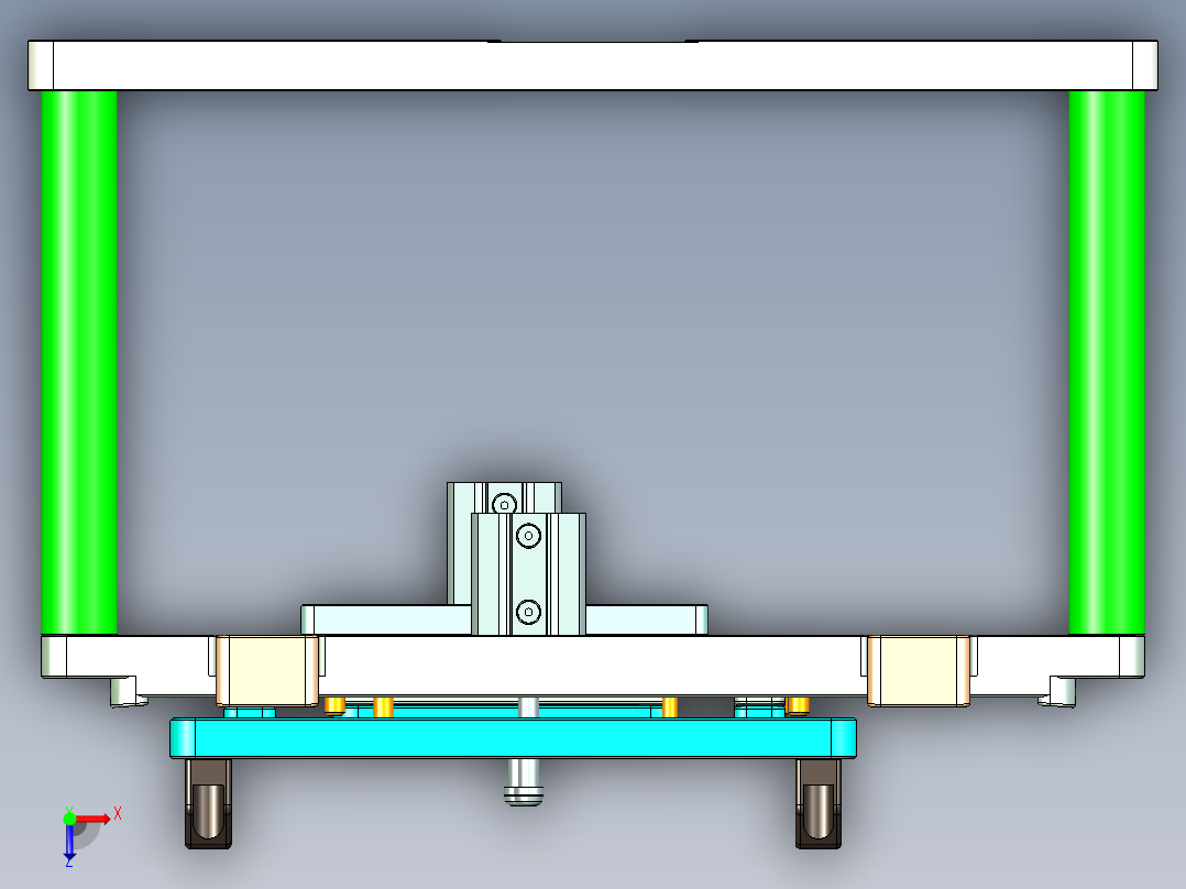 N552-C笔记本CNC工装夹具三维模型-CNC1-0420俯视图