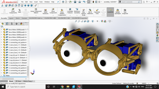 animatronic eyes仿生眼睛机构3D图纸 Solidworksy设计缩略图