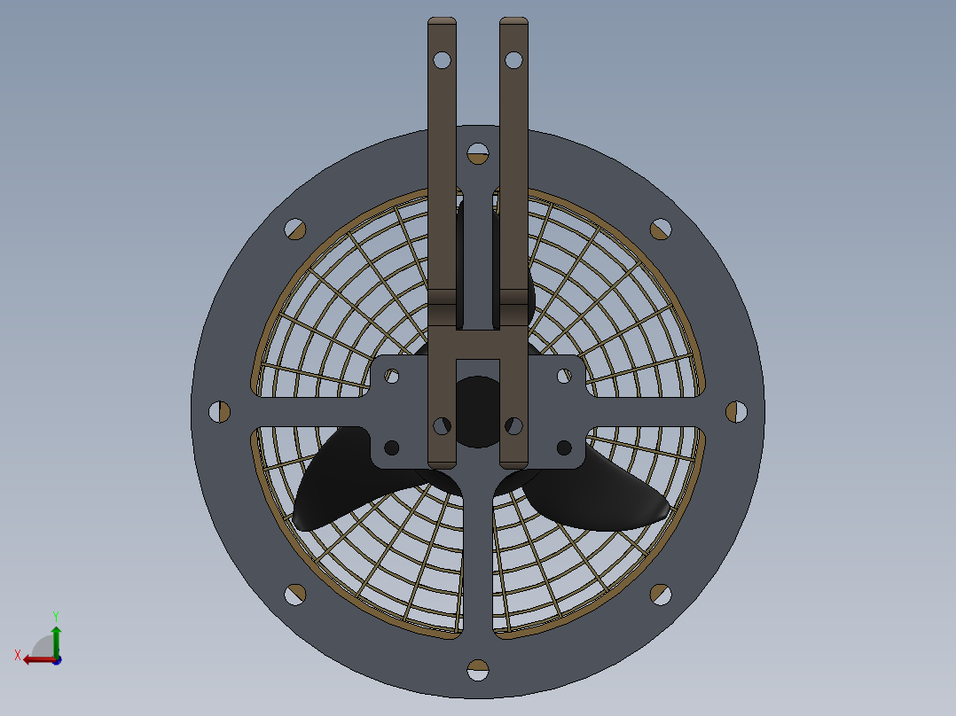 换气扇排气扇后视图