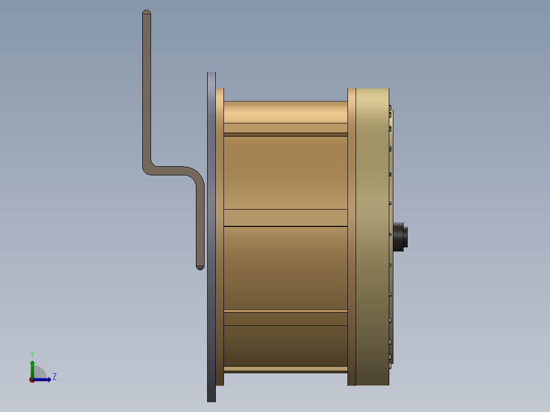 换气扇排气扇左视图