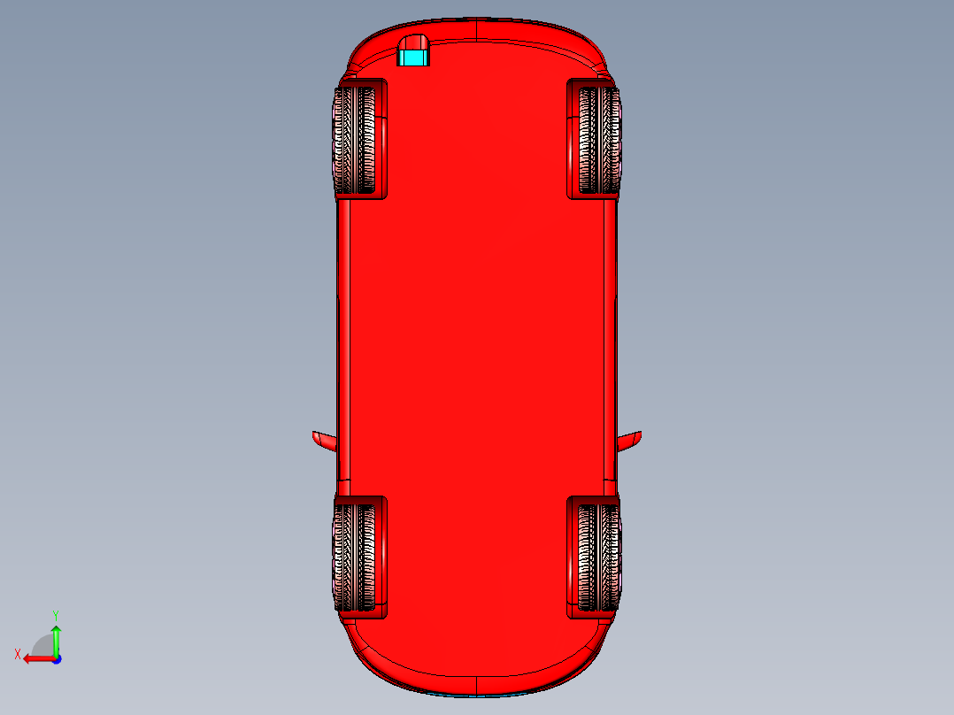 奥迪A3三维模型后视图