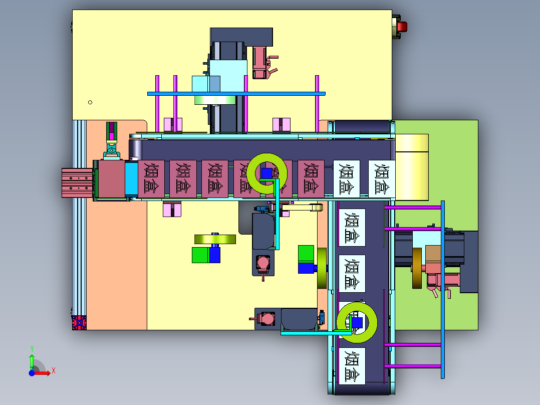 香烟外观全维度在线检测装置前视图