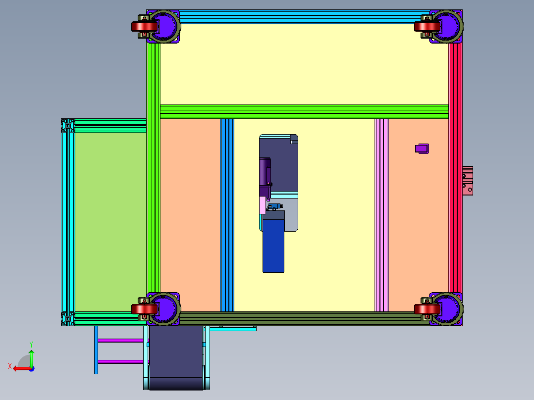 香烟外观全维度在线检测装置后视图