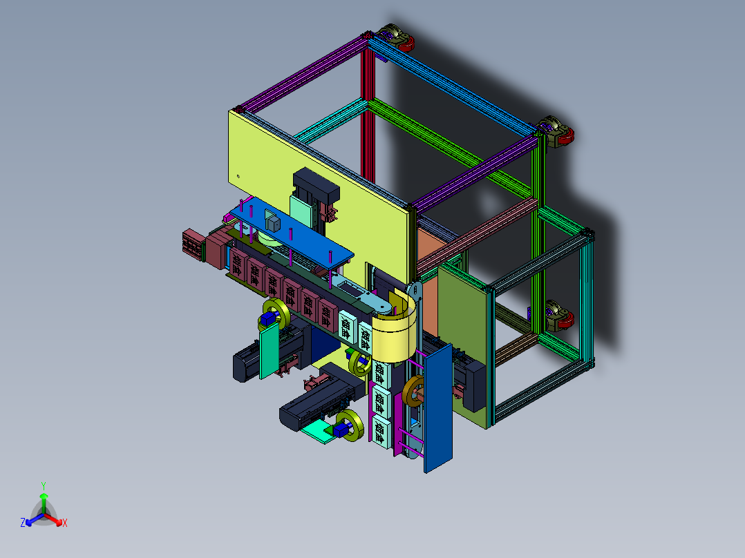 香烟外观全维度在线检测装置正等轴测图