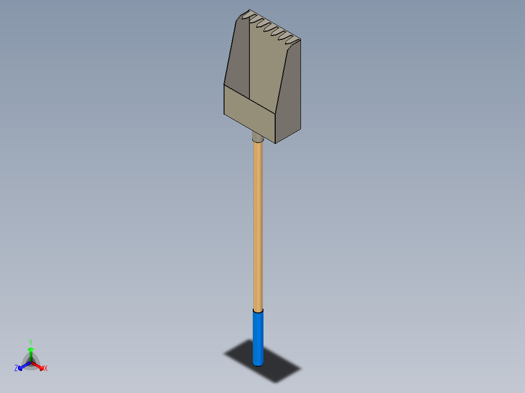 农用果实收集器正等轴测图