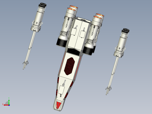 A2004151-X翼带R2D2星球大战后视缩略图