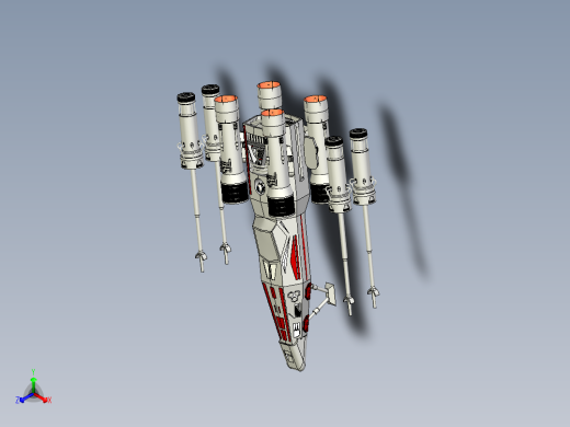 A2004151-X翼带R2D2星球大战正等轴测缩略图