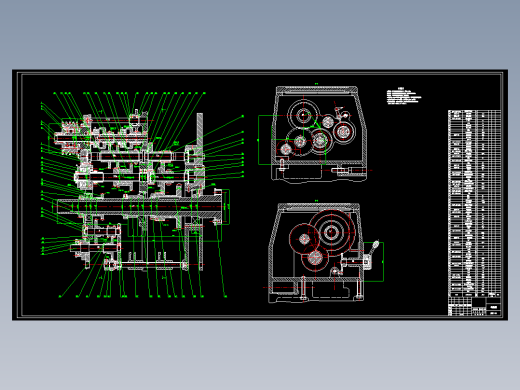 C6150车床主轴箱结构设计含4张CAD图纸