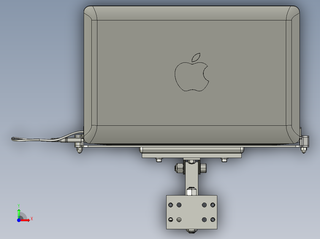 墙式安装前视图