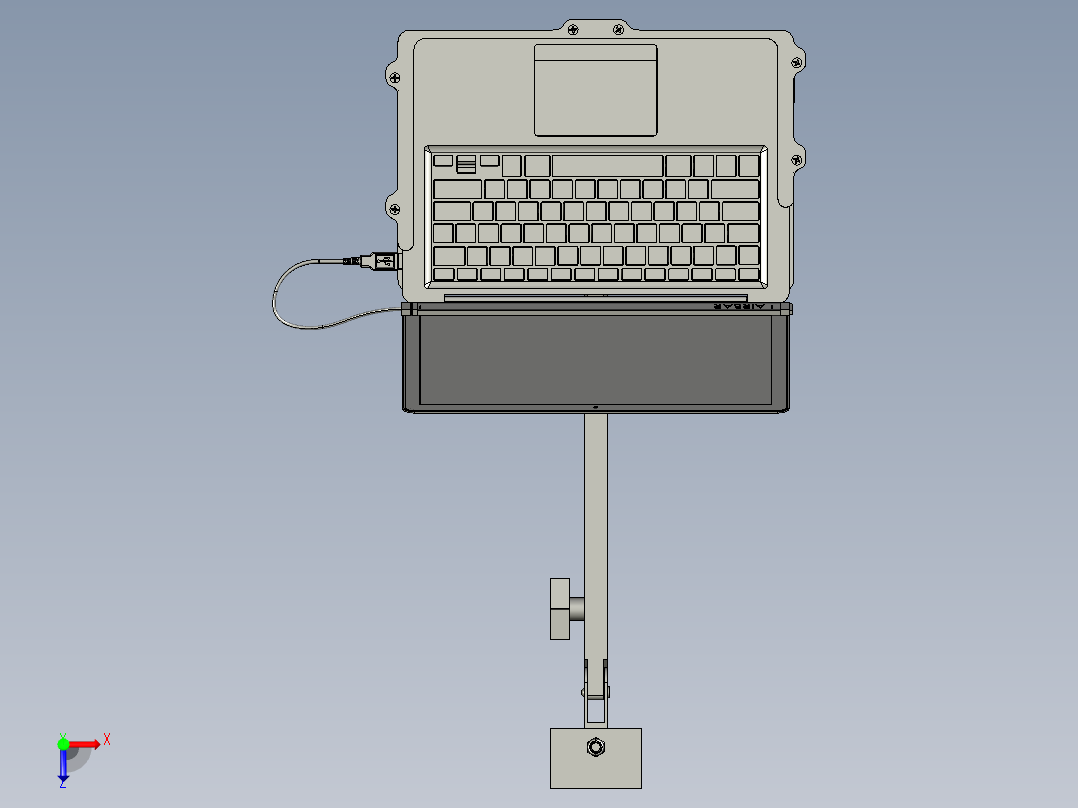 墙式安装俯视图