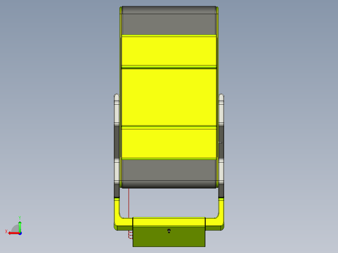 运动心电检测仪后视图