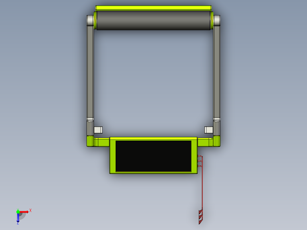 运动心电检测仪俯视图