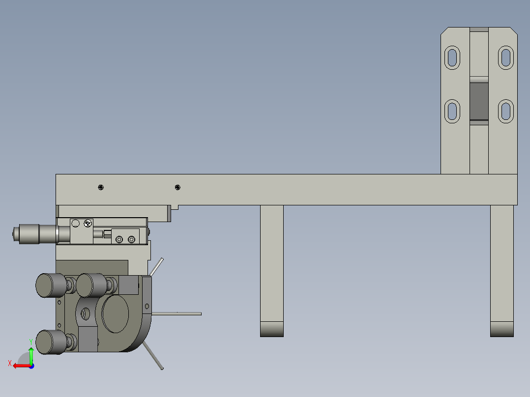 悬臂反射镜组件后视图