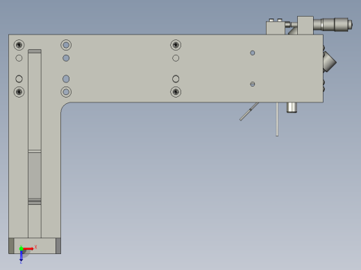 悬臂反射镜组件俯视缩略图