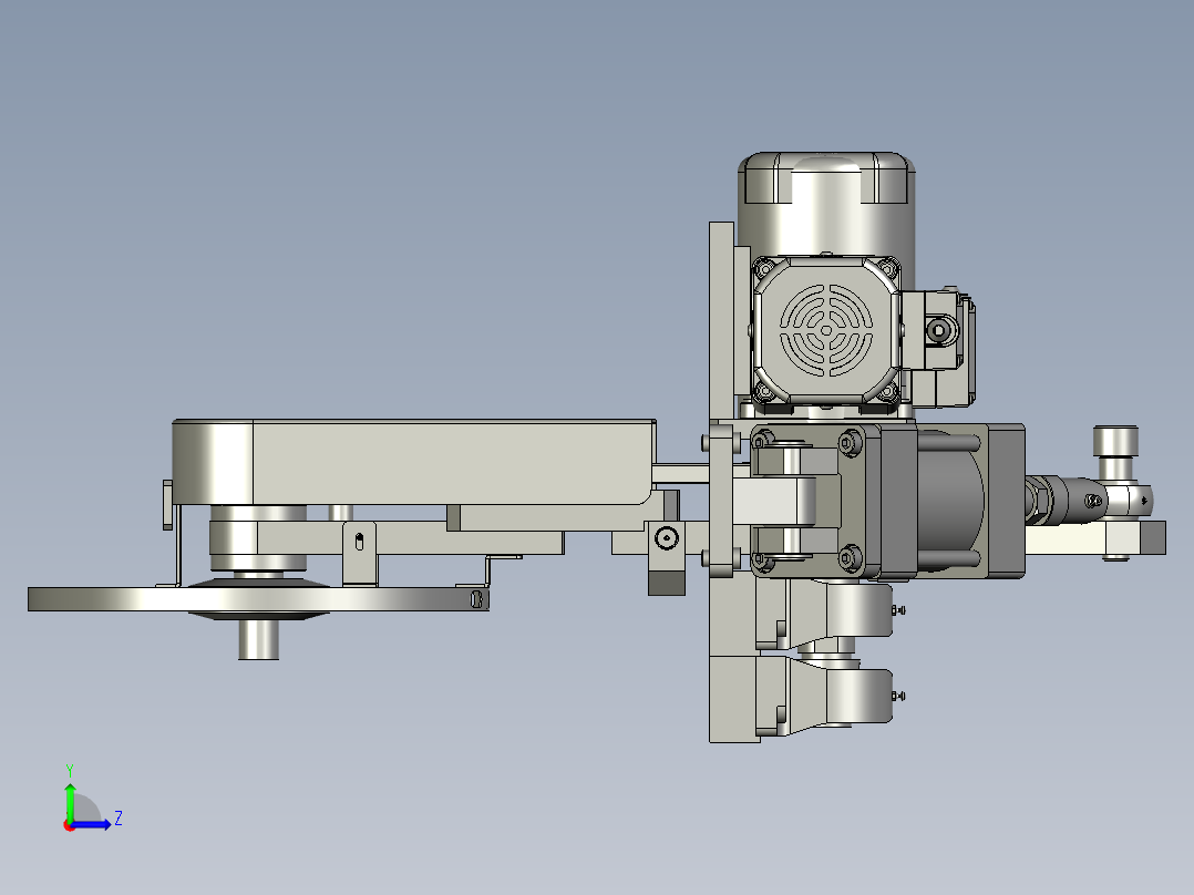180W单皮带小切割头左视图