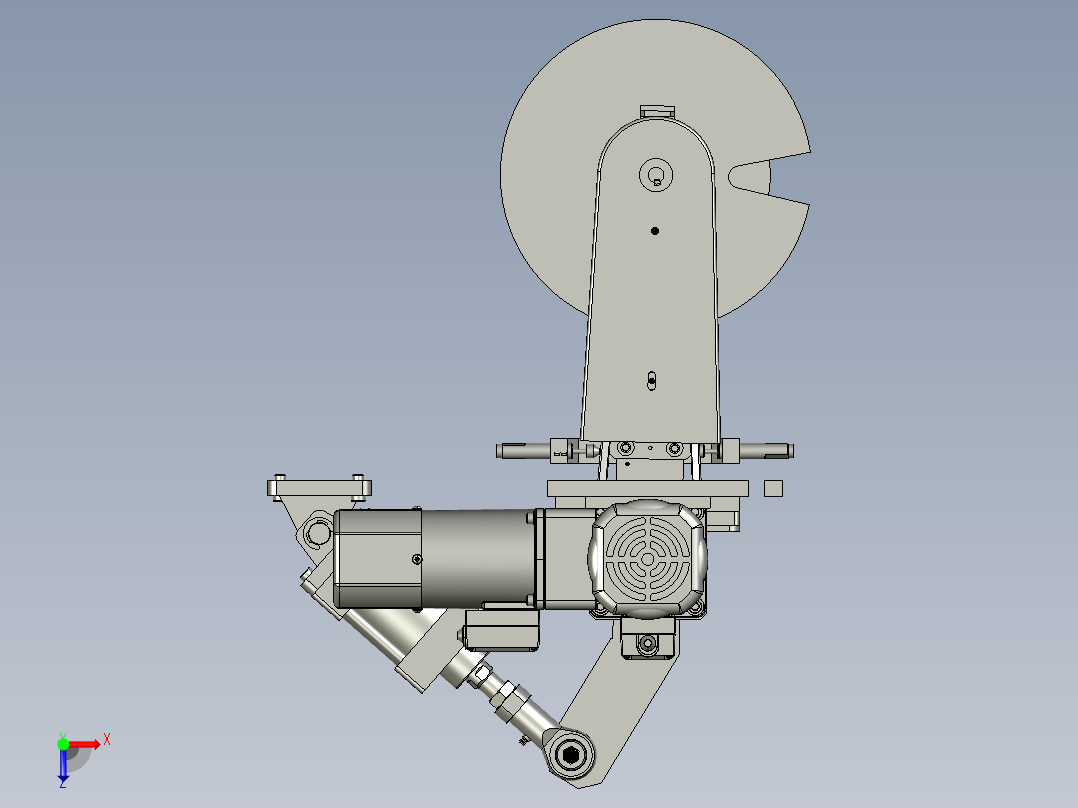 180W单皮带小切割头俯视图