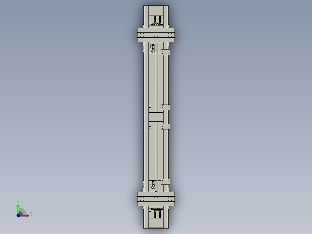 风琴罩地轨前视图