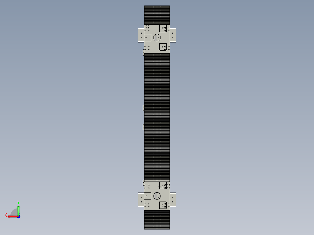 风琴罩地轨后视图