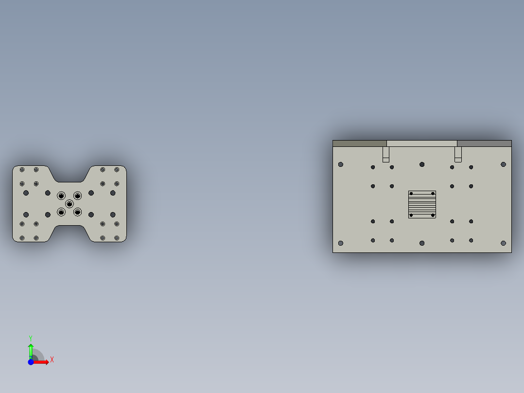 送料吸盘手-抓手前视图